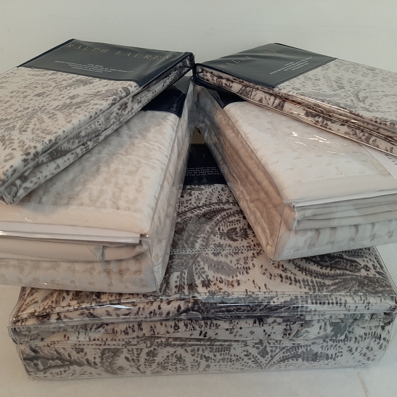 Ralph Lauren Dover Street King Gwendolyn Sateen Duvet Cover 4 Shams MSRP $1500 - Picture 13 of 13